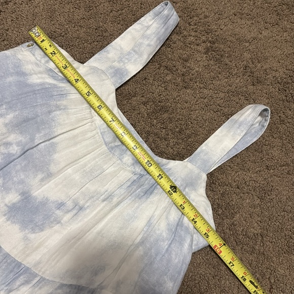 Rails Dress-xs-Cotton-Blue & White-Tie Dye Cloud Vibes-Lined-Two Button Closure - Picture 14 of 15